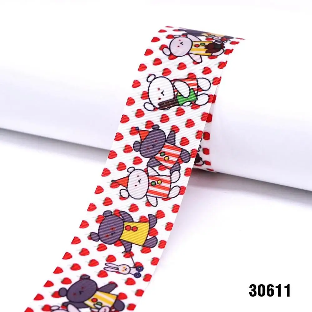 30611 DIY ремесло поставляет мультфильм персонаж напечатанный grosgrain ленты, атласная лента 50 ярдов. 30606 - Цвет: 30611