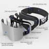 COPOZZ Winter Professional Men Women Ski Goggles Set Magnetic Quick-Change Double Layers Anti-Fog Snowboard Goggles Adults 4