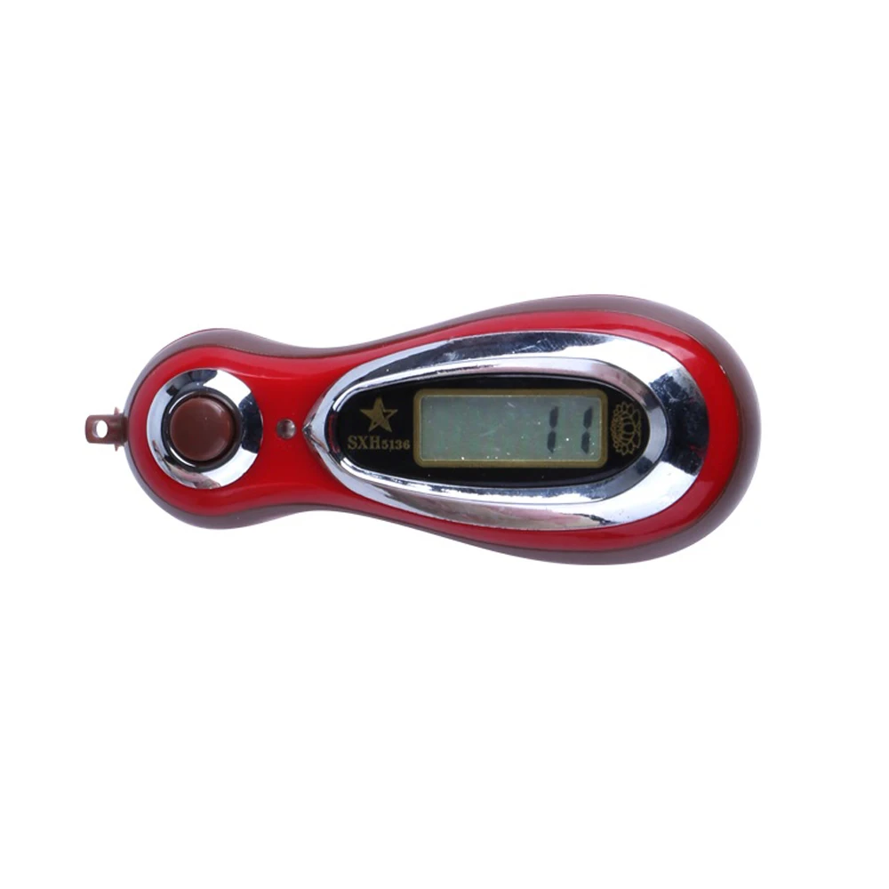 LCD 5digital LCD MP3 shape electronic hand tally counter with a string prayer counter