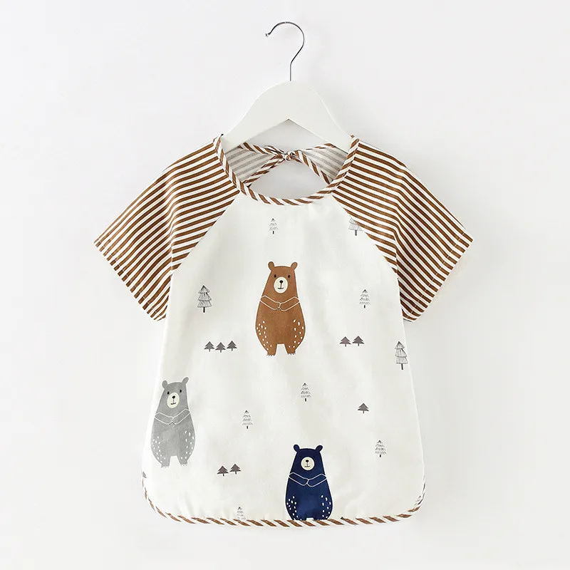 best Baby Accessories Cute Cartoon Baby Bibs Waterproof Infant Eating Bib Without Pocket Children Drawing Sleeveless Apron Kids Toddler Feeding Bibs baby accessories designer Baby Accessories