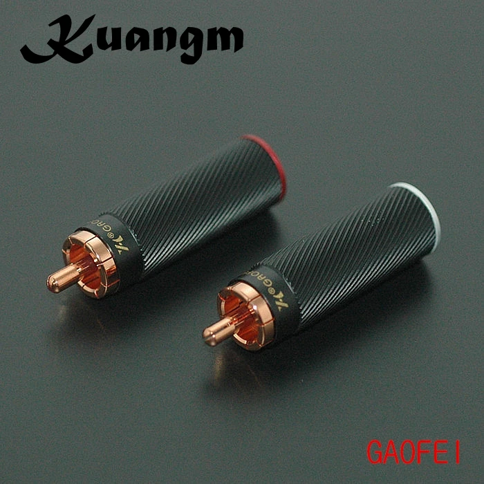 4 шт. Hifi аудио gaofei GF RED06R Красный медный разъем RCA|Умные розетки| |