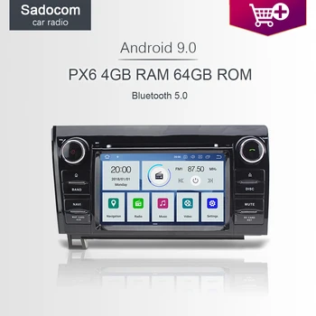 

7" PX6 2 din IPS Android 10.0 Car DVD player 6 Core 64GB ROM 4GB RAM Car radio autoradio For Toyota Sequoia 2007 2008 2009 -2015