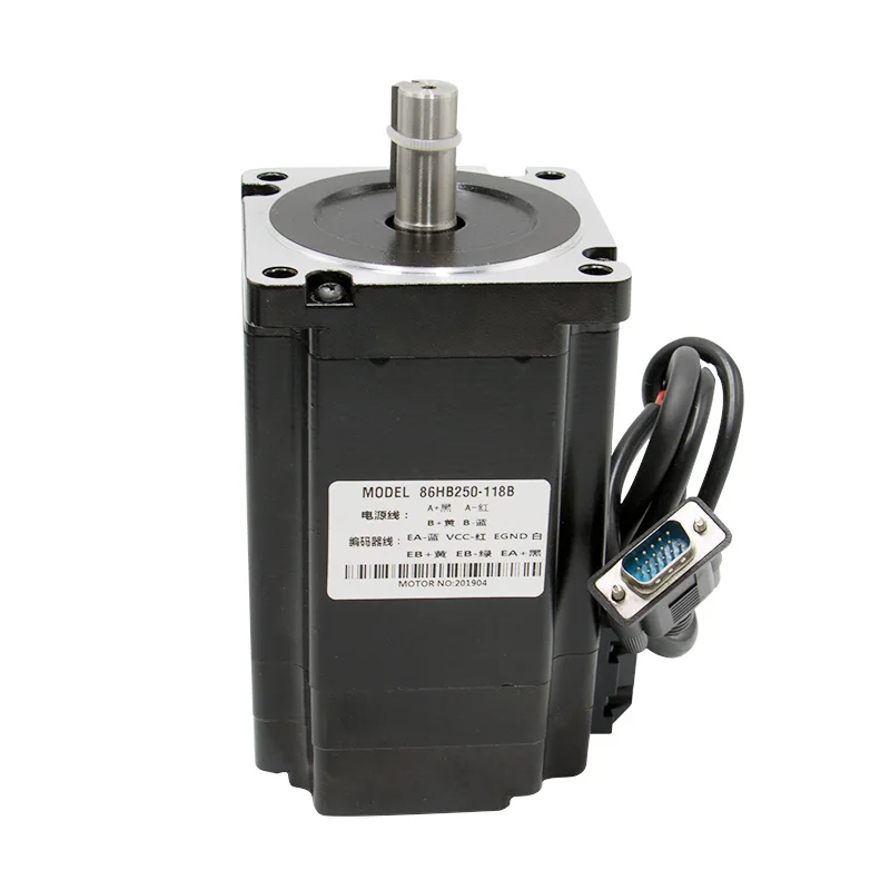 Skup 1 zestaw CNC NEMA34 pętla zamknięta silnika 4.5N 8.5N 12N. M 6A 2 fazowy hybrydowy silnik krokowy nema 34 sterownik silnika HBS860H DC (40 110 V) AC (60 80 V)