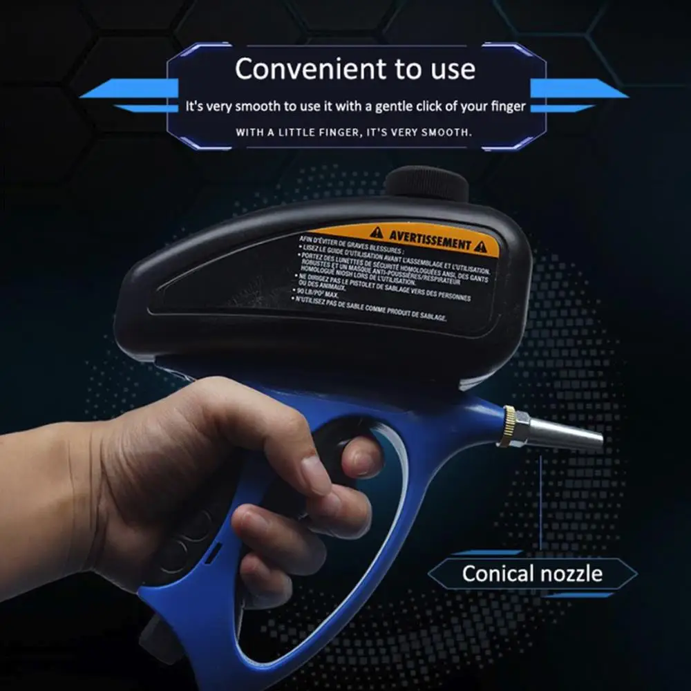 Распылитель ABS бытовой практичный пескоструйный аппарат пневматический