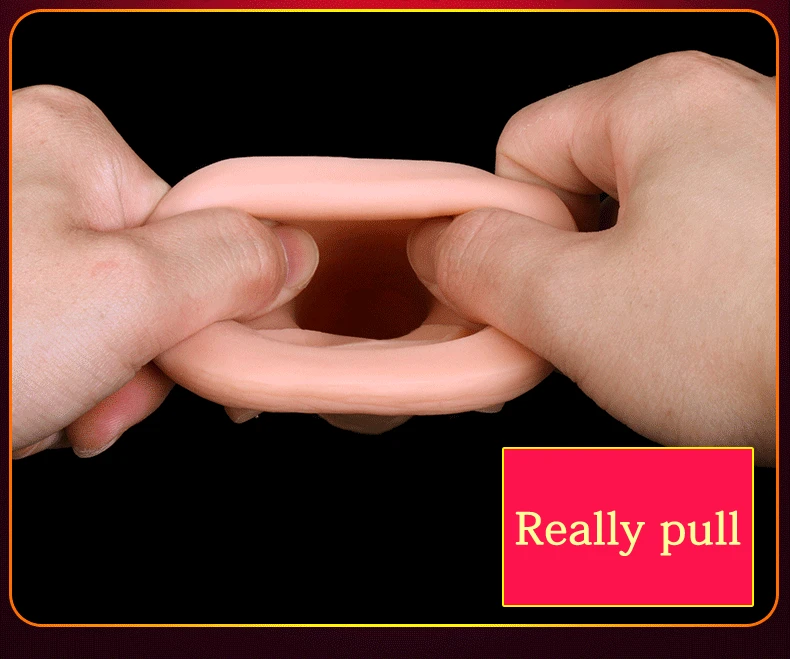 JIUAI Penis Extender Super Soft Silicone Realistic Cock sleeve Reusable Condoms Sex Toys For Men On The Dick Scrotum Bondage  (9)