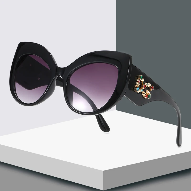 Модные негабаритные Квадратные Солнцезащитные очки для женщин, винтажные брендовые Дизайнерские Большие очки для дам, солнцезащитные очки в стиле ретро с градиентом