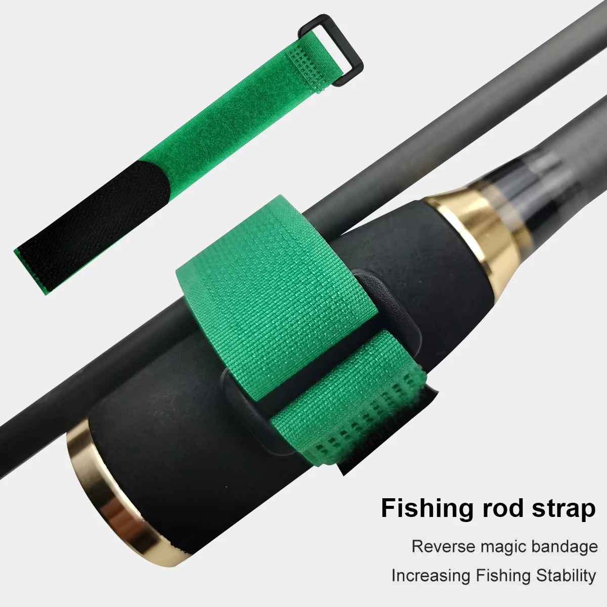 Laisse d'attache de pagaie enroulée pour canne à pêche, sangle de
