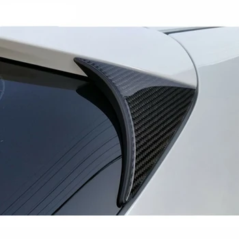 

Carbon Fiber Rear window Spoiler wing trim 2Pcs Hatchback For Mazda 3 Axela Easy Installation Practical