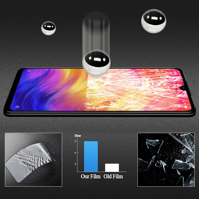2 шт. защитный чехол для Xiaomi Redmi Note 7 7pro закаленное стекло 7note Note7pro Redimi Not7 Защитная пленка для экрана Remi 7Not