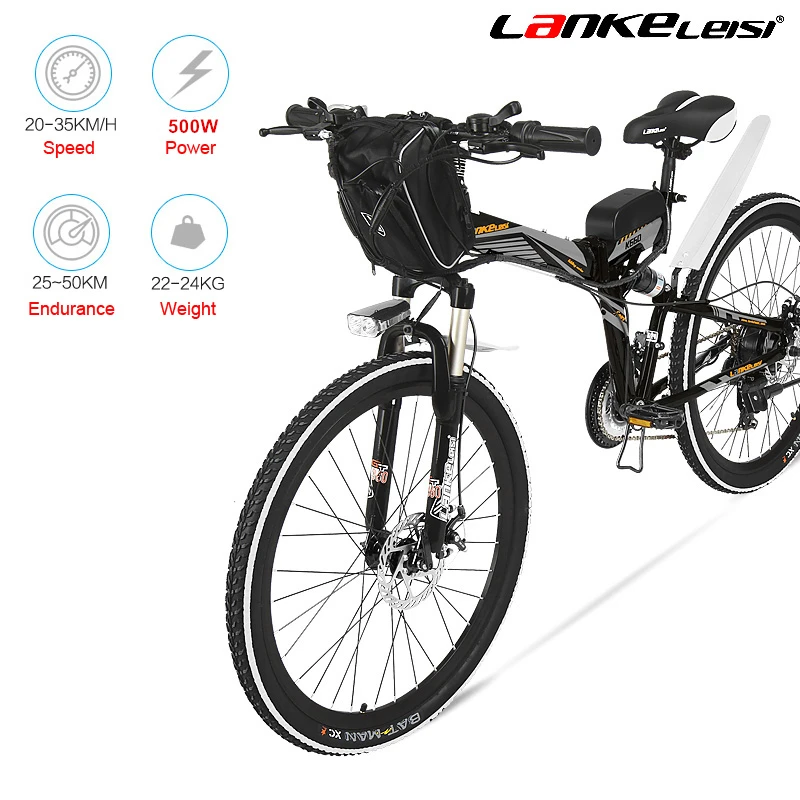 K660 26 дюймов складной электрический велосипед, 48 В 12Ah MTB E ...
