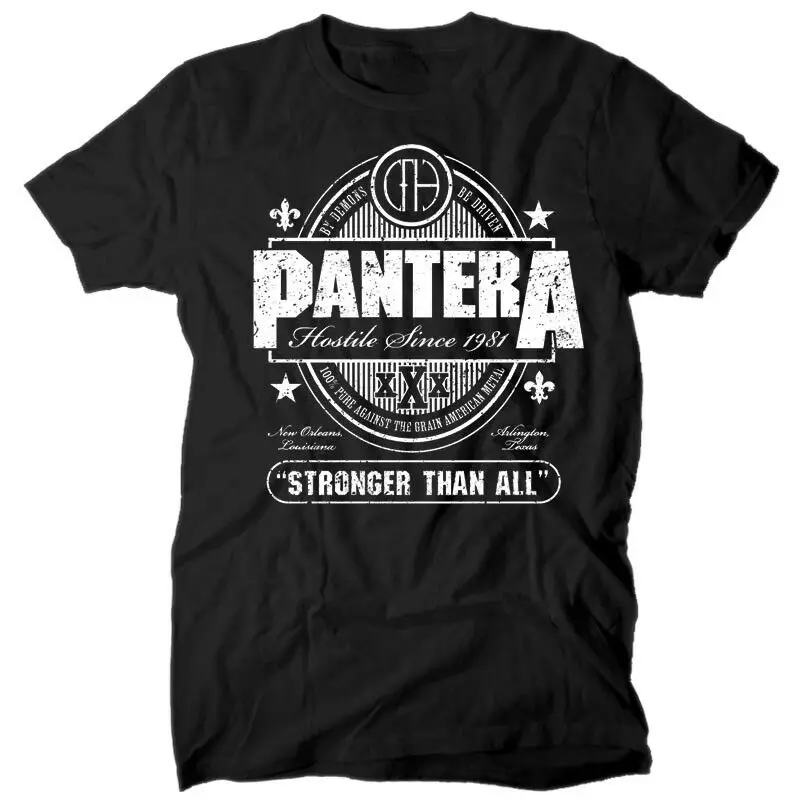 

Pantera Stronger Than All BLACK T SHIRT Cotton All Sizes S-5XL