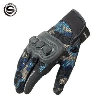 

3D Mesh Breathable Motorcycle Gloves Men MTB Biker Gloves Full Finger Motocross Protective Equipment Summer S-XXL