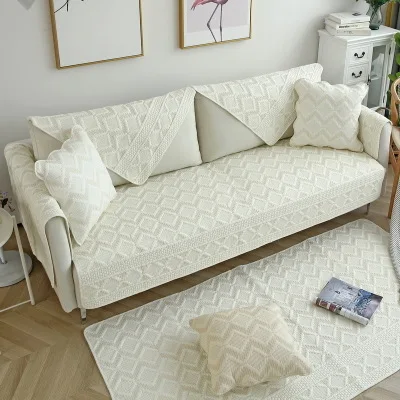 

Cotton sofa cushion, non-slip four seasons universal cotton sofa towel, simple sofa cover cushion