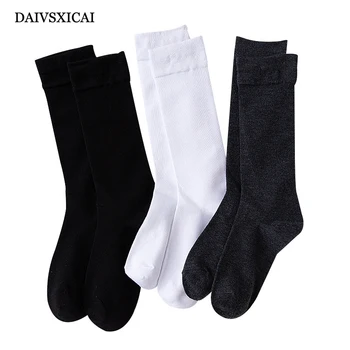 

3Pairs/lot=6Pieces Autumn Winter Long Tube Socks Ladies Vertical Strip Female Fashion Socks Cotton Wild Women Casual Socks