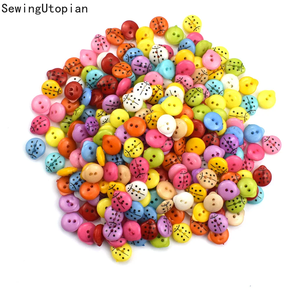 

50PCS 2 Holes Mixed Resin Buttons Vintage Sewing Accessories for Crafts Clothing Decoration DIY Scrapbooking Handmaking Button