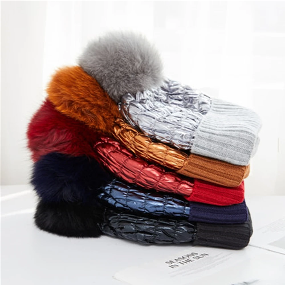 bonnet en duvet de laine pour bonnet tricoté double hiver