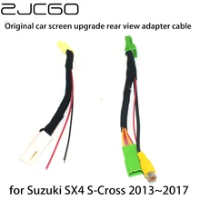 

Car Rear View Backup Reverse Camera Adapter RCA Cable for Suzuki SX4 S-Cross 2013~2017 Original Factory Screen Video Input