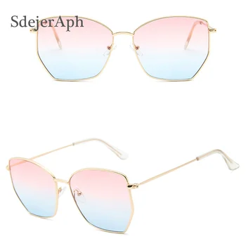 

Fashion Sunglasses Brand Shades for Women Retro Small Metal Frame Polygon Clear Lens Eyewear Sunglasses Men Vintage Sun Glasses