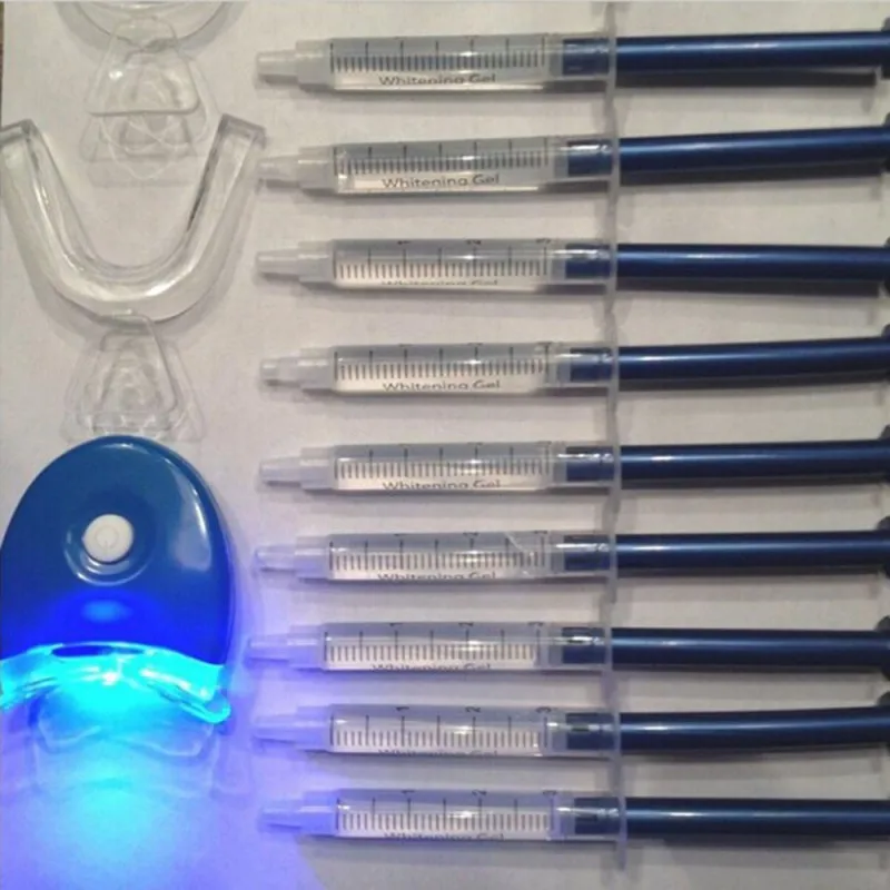 

Top Quality 44%CP Teeth Whitening Kit Bleaching System Bright White Smiles Teeth Whitening Gel Kit With LED Light Professional