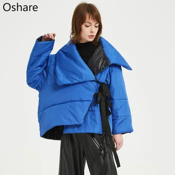 

NEW 2020 Winter Jacket Women Solid Female blue Down Coat Loose Oversized Womens Short Parka Jacket Parkas Mujer Winter Clothes