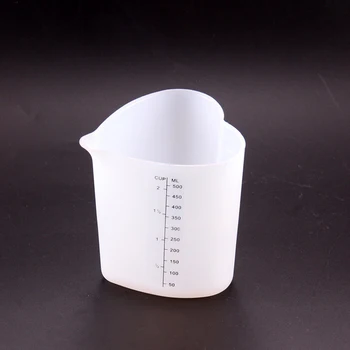 

Thickness 500ML Measuring Cups Silicone Heart Shape Large Capacity Measure Cup Kitchen Cake Baking Liquid Tools