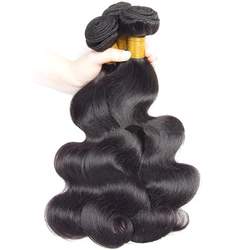 30 Inch Body Wave Bundles Virgin Human Hair Extensions Brazilian Hair Weave Bundles 1/3/4 Human Hair Bundles Deal Natural Black