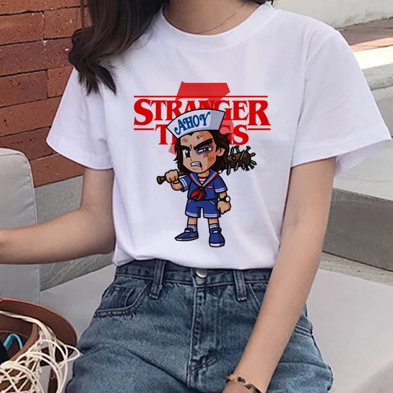 5691 Новые странные вещи Harajuku Ullzang Футболка женская вверх дном Eleven забавная футболка 90s графическая футболка модные футболки женские - Цвет: 5691