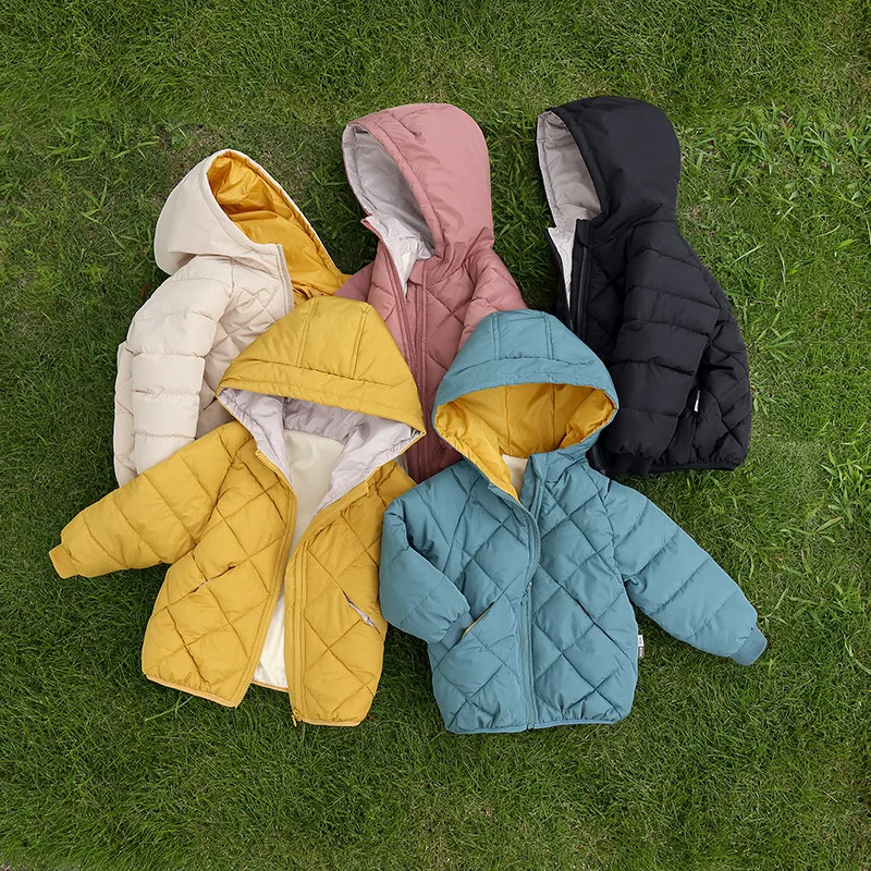 Модное детское пуховое пальто г. Зимняя куртка для маленьких девочек и мальчиков теплая верхняя одежда для мальчиков осенняя одежда для малышей