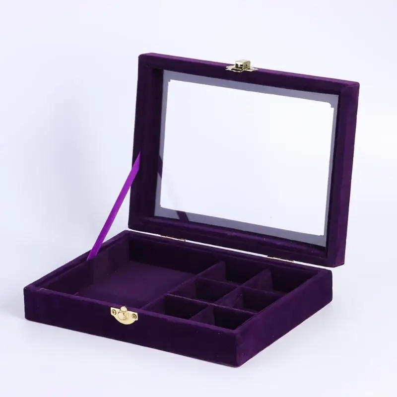 Портативная подставка для драгоценностей коробка держатель лотка органайзер для хранения серьги кольцо браслет инструмент для макияжа