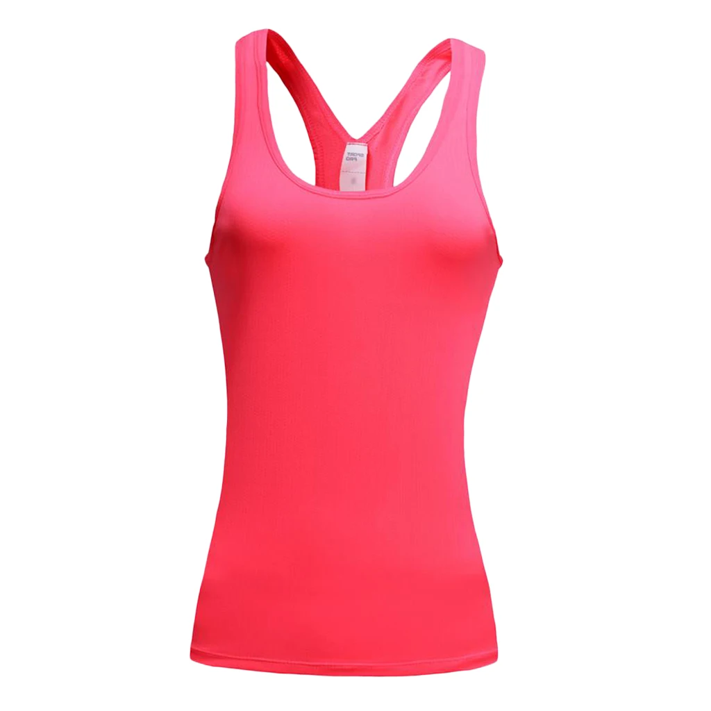 Женский спортивный жилет без рукавов, растягивающийся жилет на лямках для йоги, велоспорта, прогулок, пеших прогулок - Цвет: Pink M