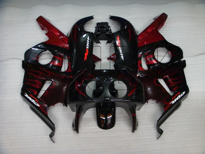 COMPRESSION mold Для CBR400RR 92 93 мотоциклетные обтекатель CBR400RR 90 91 красный Обтекатели с языками пламени CBR 400 RR 1990-1999 MC29 тела Наборы - Цвет: COMPRESSION mold