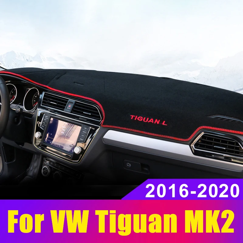 Cartist Flannel Dashboard Cover for Volkswagen VW Tiguan 2018-2021 Dash Cover Nonslip Dashboard Mat Protector Sunshade No Glare 