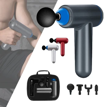 

Mini Electric Massage Gun Tissue Percussion Small Fitness Equipment Deep Muscle Fascial Body Massager Gun Acid Relief Pain Relax