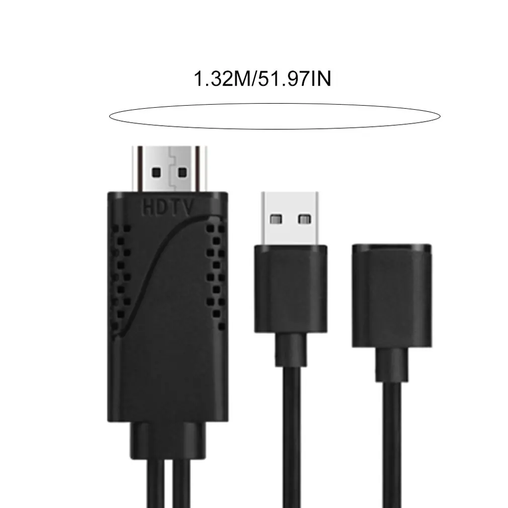 2 в 1 взаимный обмен данными между компьютером и периферийными устройствами Женский к HDMI Мужской кабель HDTV адаптера для Android для iPhone 7/7 plus/6s 6