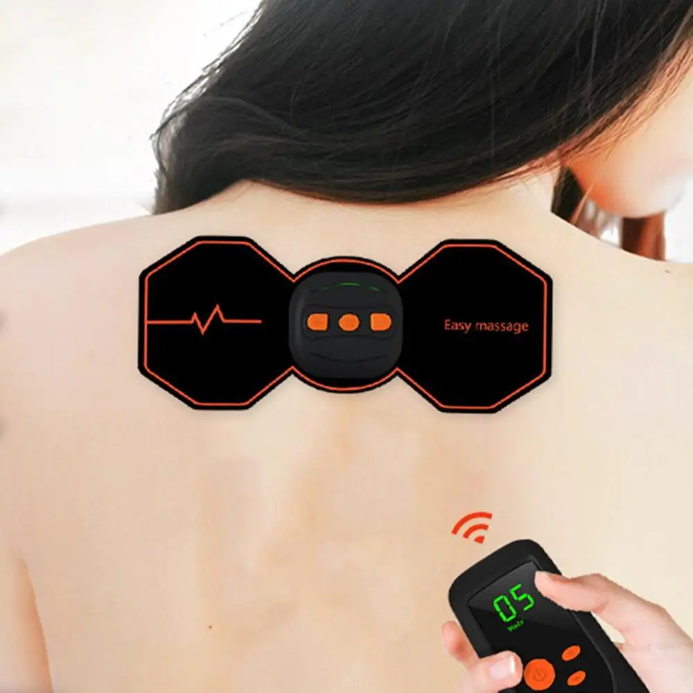 

Portable Massager Mini Neck Sticker Remote Control USB Charge Massage Sticker Smart Physiotherapy Cervical Spine Body Massage