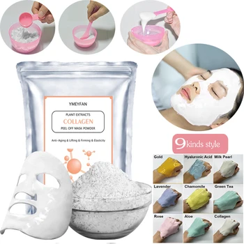 Moisturizing Crystal Soft Film Powder Spa Facial Mask Beauty Salon Hydrating Natural Jelly Peel Off Lavender Collage Soft Powder 1