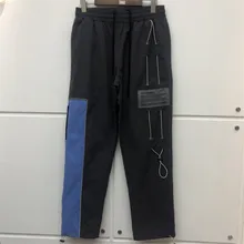 A-COLD-WALL брюки новые мужские и женские хип-хоп A-COLD-WALL брюки карго ACW комбинезоны серо-синие сшитые брюки