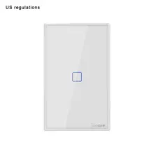 T0US TX Wifi Smart Wall Light Switch Timer 1/2/3 Gang Support Voice/APP/Touch Control Works With Alexa Google Home IFTTT