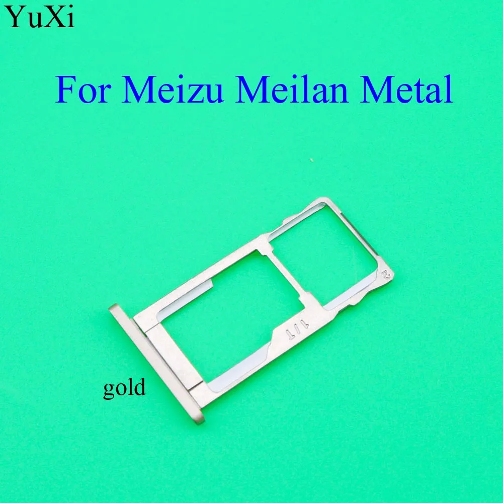 YuXi держатель слота для sim-карты для Meizu Meilan металлический слот для карт Micro SD лоток Разъем заменитель адаптера запасные части