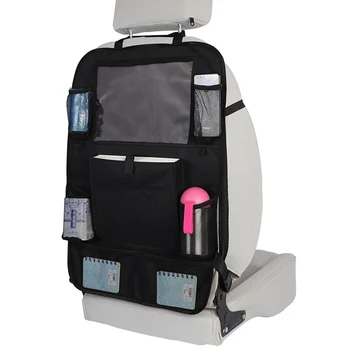 

Car Backseat Bag PVC Touch Screen Phone Pouch iPad Holder Car Styling Seat Storage Bag Car Organizer Phone Drink Cup Holder Mesh