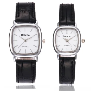 

New Square Watches Men Women Casual Leather Strap Quartz Unisex Student Watch Women's Dress Couple Watch Clock Gifts Relogios F