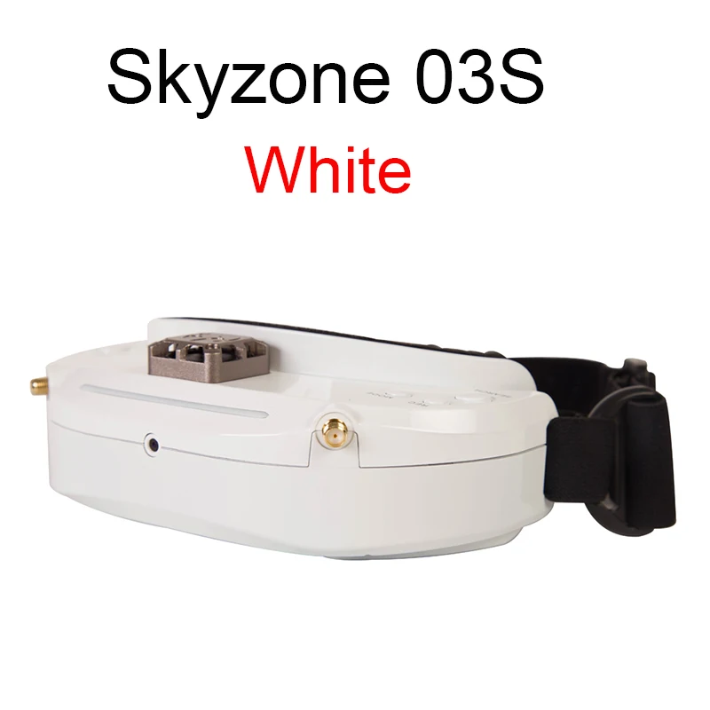 Skyzone SKY03 SKY03O O светодиодный SKY03S 03O 03 S 5,8 ГГц 48CH разнообразие FPV очки поддержка OSD DVR HDMI с головой трекера вентилятор светодиодный для RC - Цвет: SKY03S White