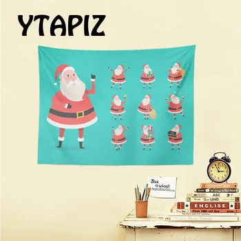 

Cartoon Pop Santa Claus Tapestry Chair Christmas Tree Happy Home Decor Rug Sugar Gingerbread Man Scooter Snowflake Wall Hanging