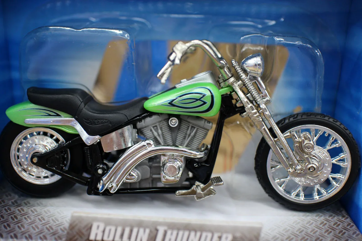 

Hotwheels 1:18 Rollin Thunder Diecast Alloy Motorcycle Model Toys for collection