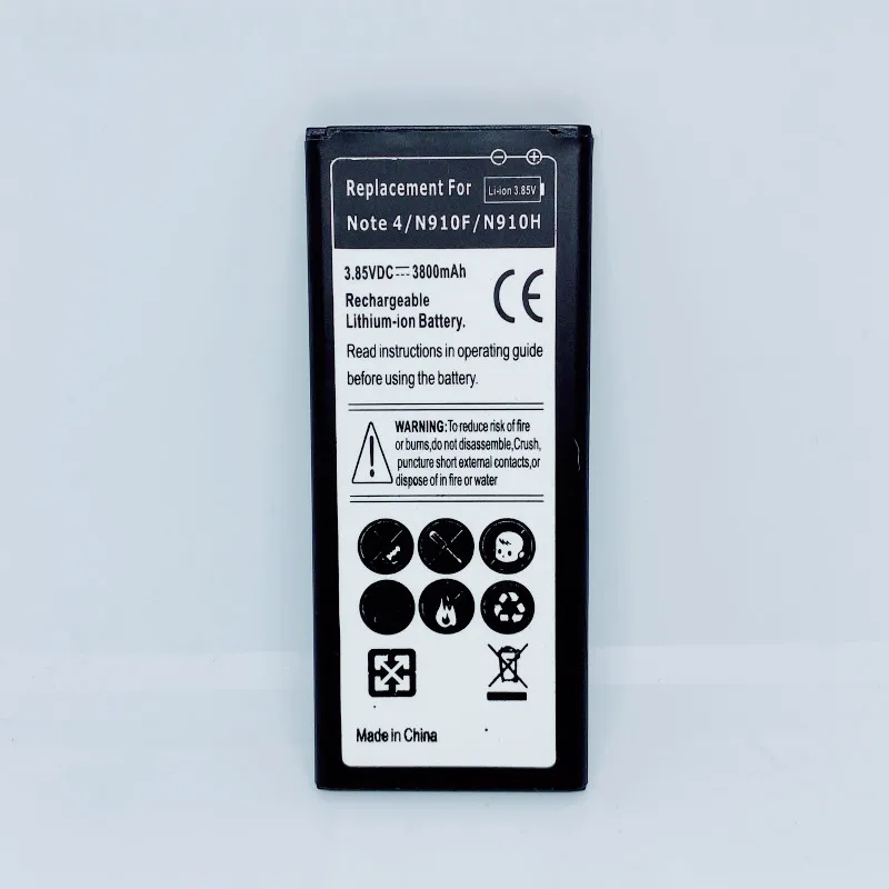 High Quality EB-BN910BBK Note4 Replacement Battery for Samsung Galaxy Note 4 N910A N910U N910F N910H EB-BN910BBE | Мобильные