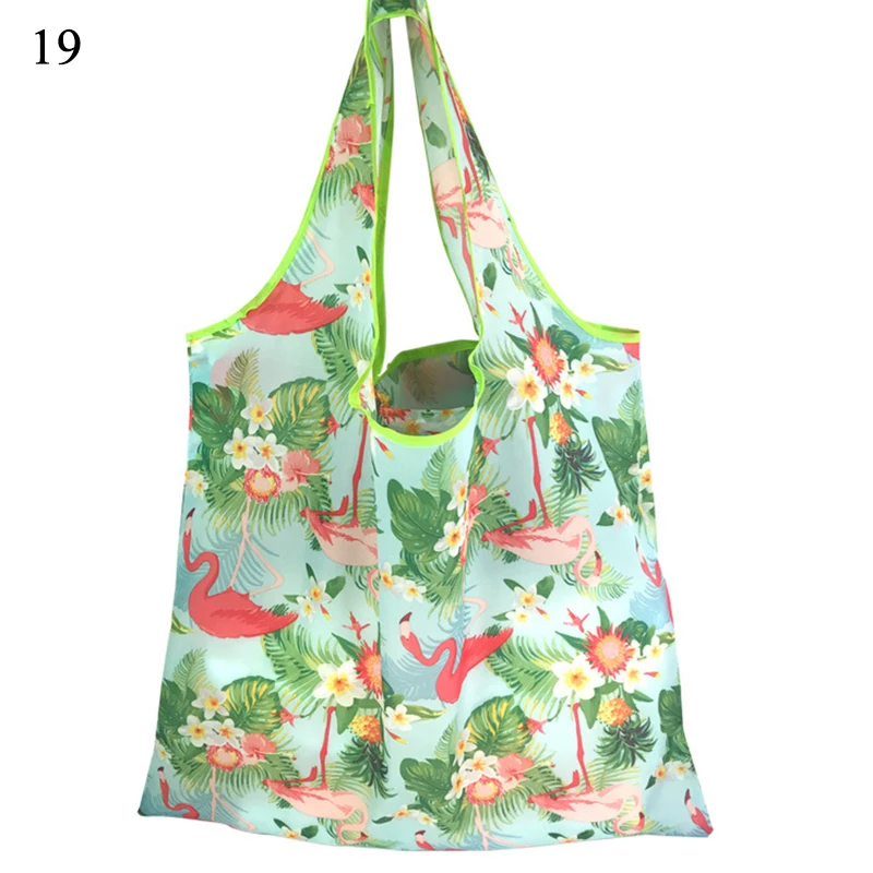 Eco Shopping Travel Shoulder Bag Oxford Tote Handbag Folding Reusable Cartoon - Цвет: 19