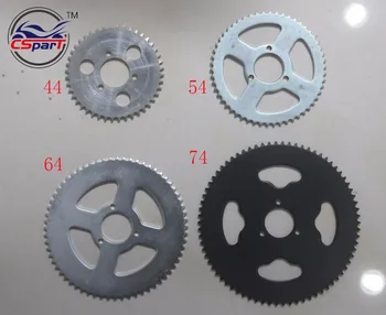 

44 54 64 74 Tooth 44T 54T 64T 74T T8F 35MM Rear Sprocket Mini Moto ATV Quad Dirt Pit Pocket Bike Cross 47cc 49cc Parts