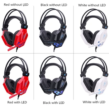 

Gaming Headset Usb Wired Over Led Headphones Stereo With Mic For Xbox One Ps4 Pc Game Accessories