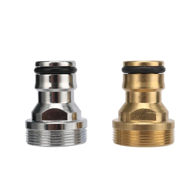 M22*M24 Női Férfi Szál Mellbimbó Gyors Csatlakozó Nikkel Bevonatú Rézpiszkozó Csaptelep Adapter Öntöző Vízeloszlású Ízület - Image 4