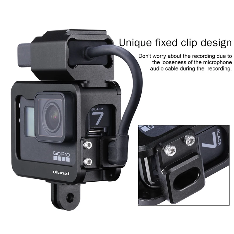 Металлический Чехол клетка Ulanzi V3 Pro для Gopro Hero Black 7 6 5 чехол холодной обуви с